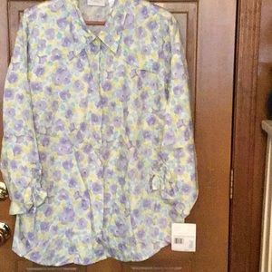 Liz Claiborne Blouse with 3/4 sleeves - NWT